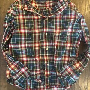 Ralph Lauren Kids Plaid Button Down Shirt - Red, Green, White